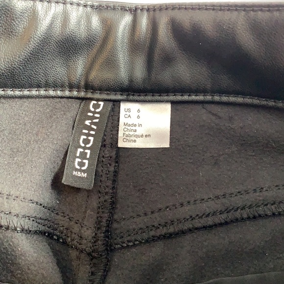 Faux Leather H&M Pants - Picture 2 of 5